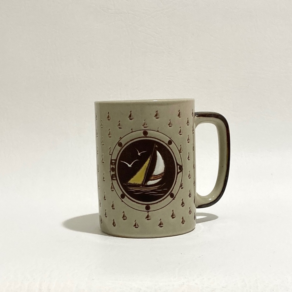 Vintage Otagiri Sailboat Coffee Tea Mug
